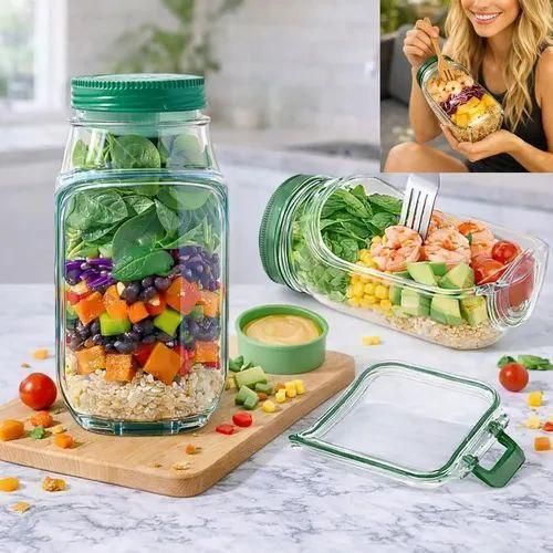 خلي سلطتك طازجة ومقرمشة... فين ما كنت 🚀🥗