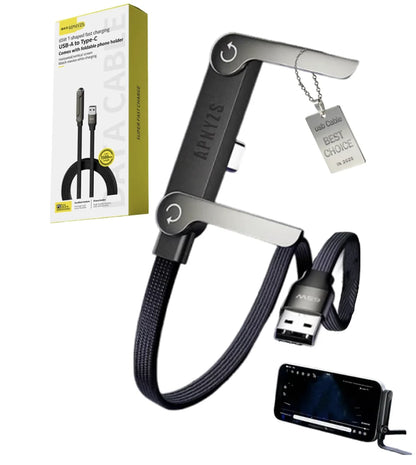 Câble de charge rapide pliage avec support 240w